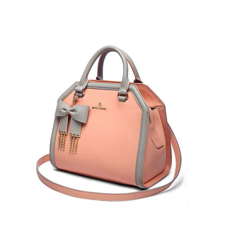 Unique Elegant Luxury Shoulder Top-Handel Genuine Leather Handbag - Handbag
