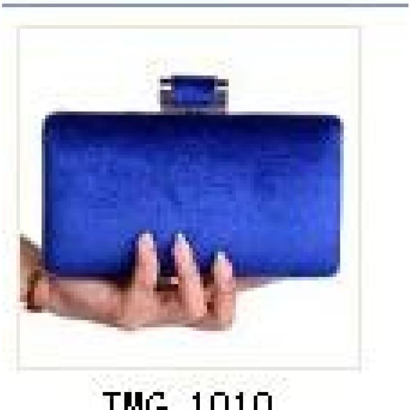 Velvet Chain Shoulder Evening Small Clutch Bag - YM1053blue / Mini(Max Length<20cm) - Clutch