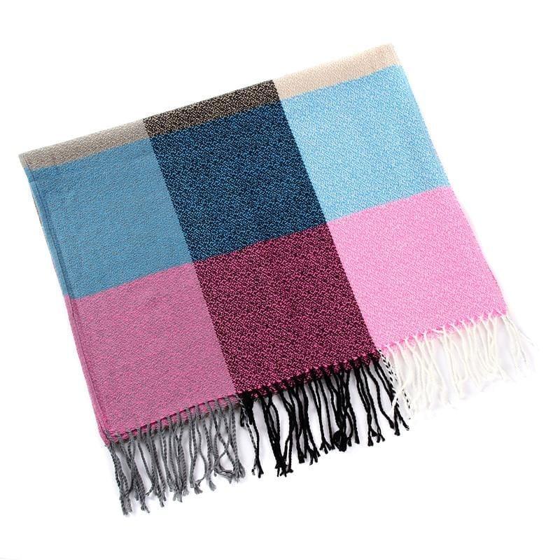 Warm Big Long Scarf Female Luxury Plaid Cashmere Scarf - Scarf