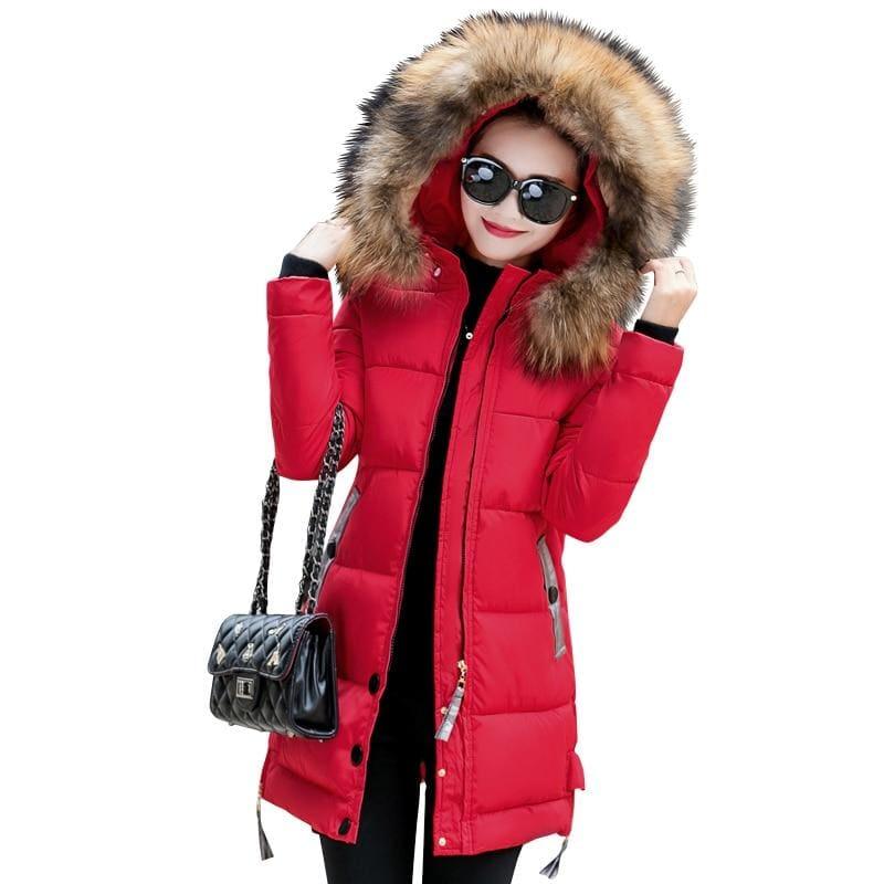 Winter Hooded Female Outerwear Parka Long Coat - Coats