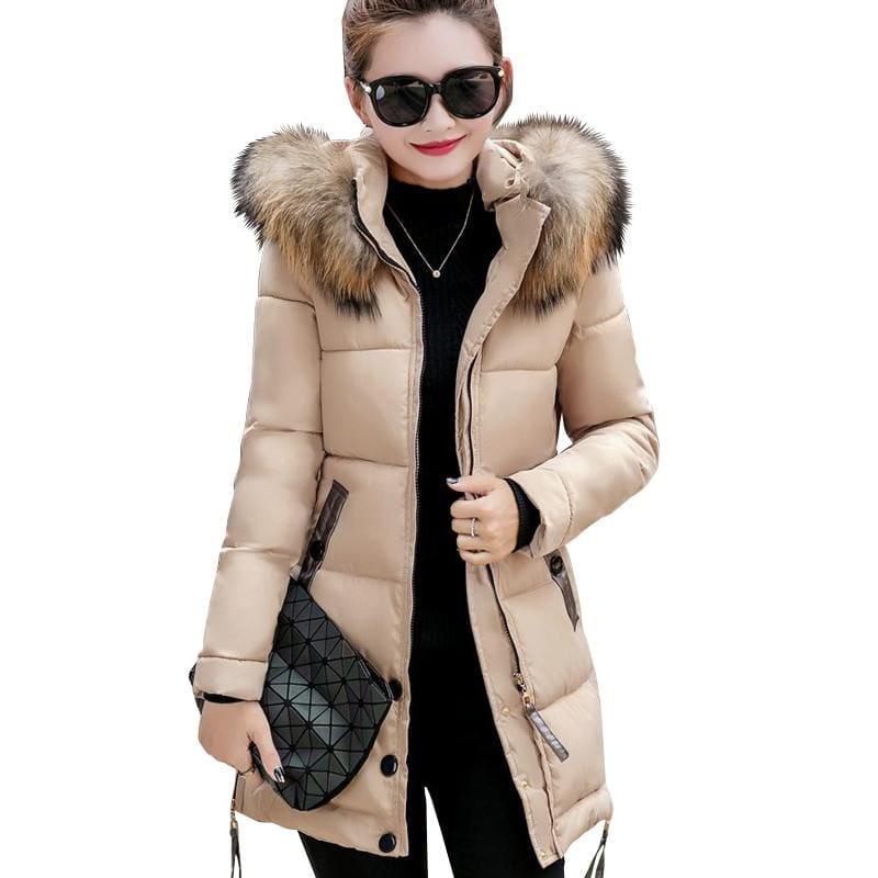 Winter Hooded Female Outerwear Parka Long Coat - Coats