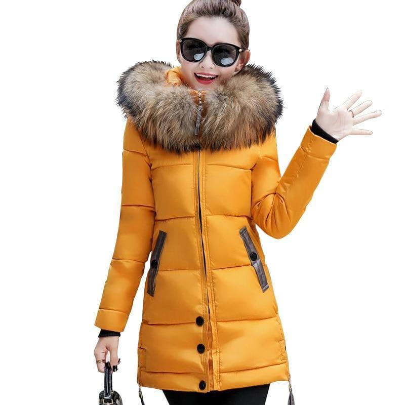 Winter Hooded Female Outerwear Parka Long Coat - Coats