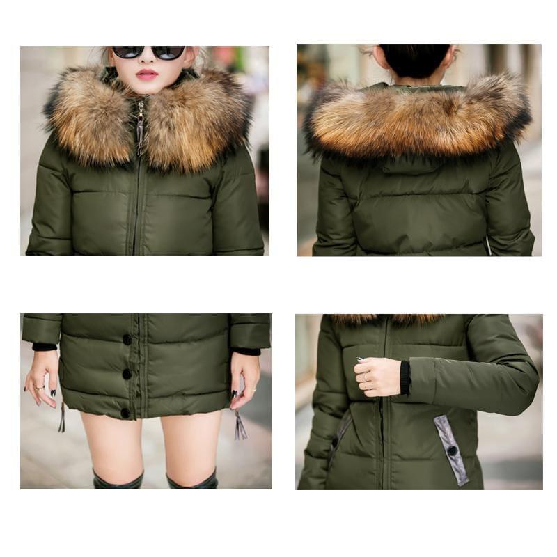 Winter Hooded Female Outerwear Parka Long Coat - Coats