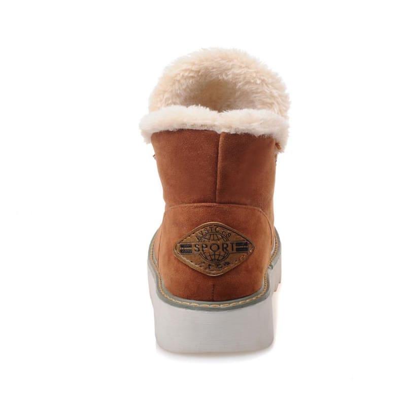 Winter Snow Platform Plush Warm Booties - Booties