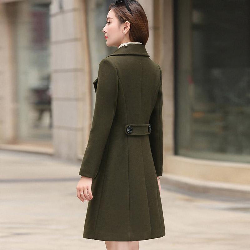 Winter Wool Coats Warm Slim Fit Fashion Casual Office Blends Coat - Coats