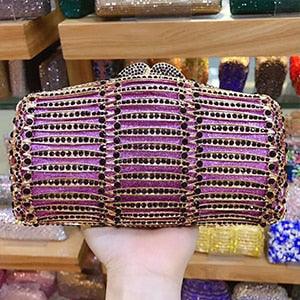 Crystal diamond Evening Clutch bag - TeresaCollections