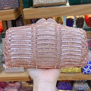 Crystal diamond Evening Clutch bag - TeresaCollections