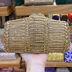 Crystal diamond Evening Clutch bag - TeresaCollections