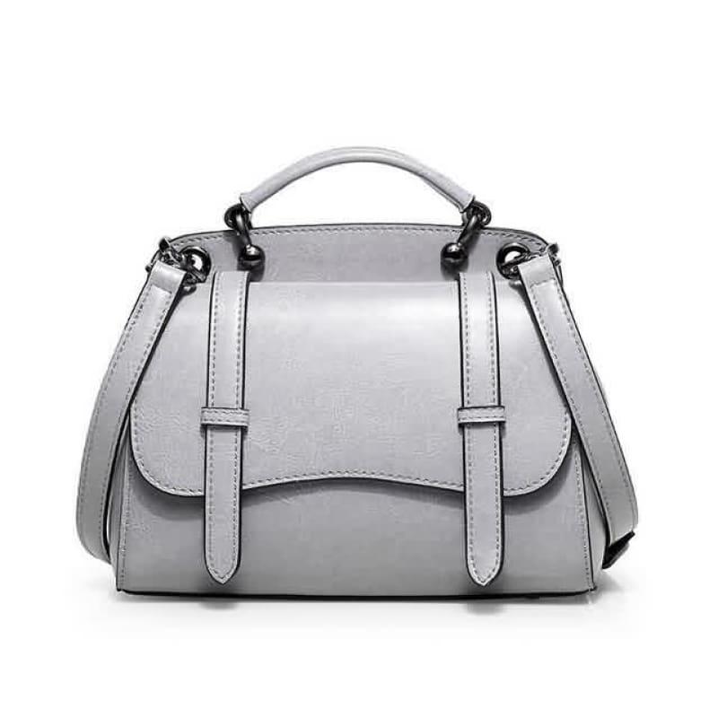 Womens Handbag Large High Quality Tote Bag Slid Top-Handle Female Messenger Bag - Grey - Bag