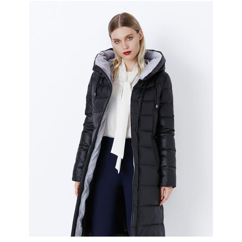 Womens Hooded Warm Parkas Bio Fluff Parka Coat - Coats