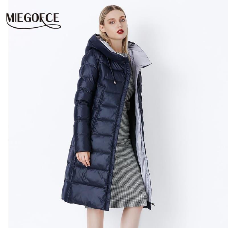 Womens Hooded Warm Parkas Bio Fluff Parka Coat - Coats