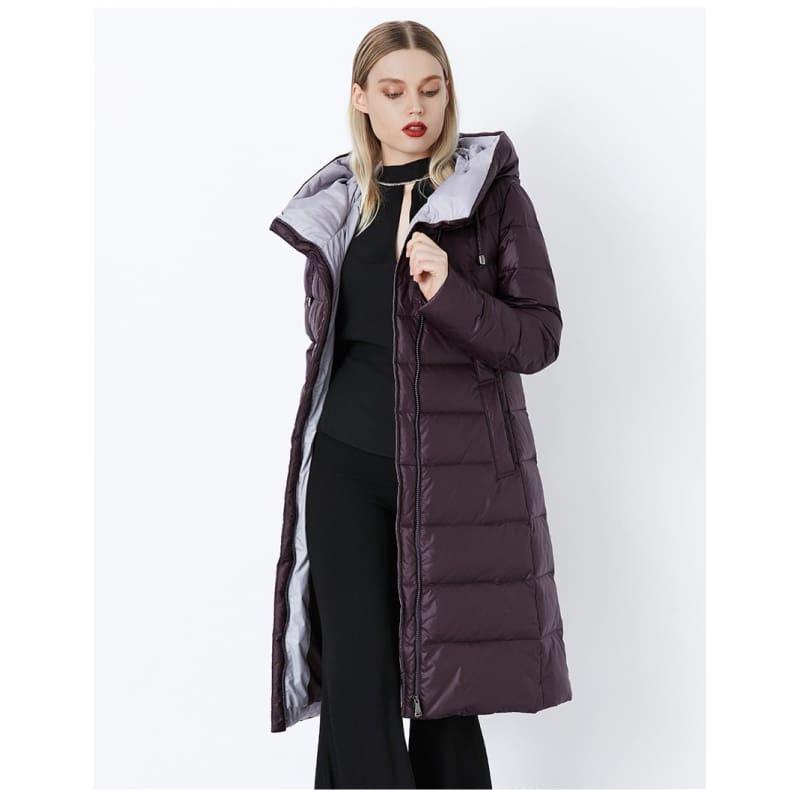 Womens Hooded Warm Parkas Bio Fluff Parka Coat - Coats