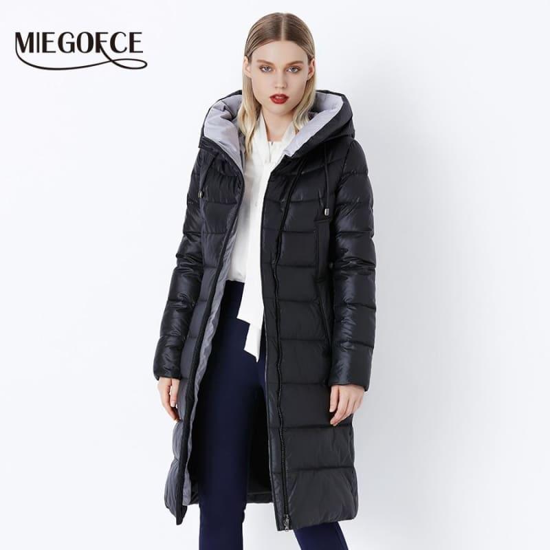 Womens Hooded Warm Parkas Bio Fluff Parka Coat - Coats